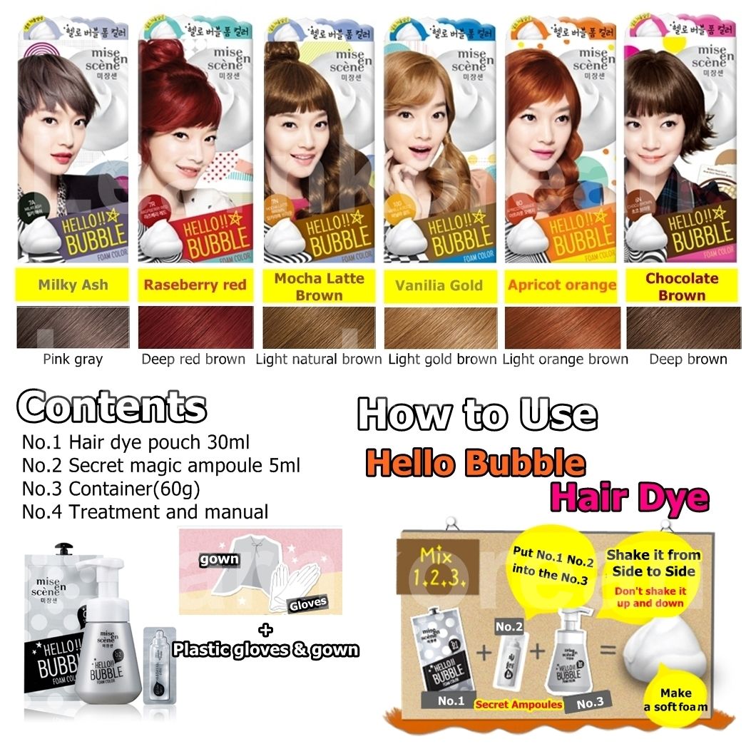 Купить Краска для волос Mise-en-scene AMORE PACIFIC Hello Bubble Blonde ...